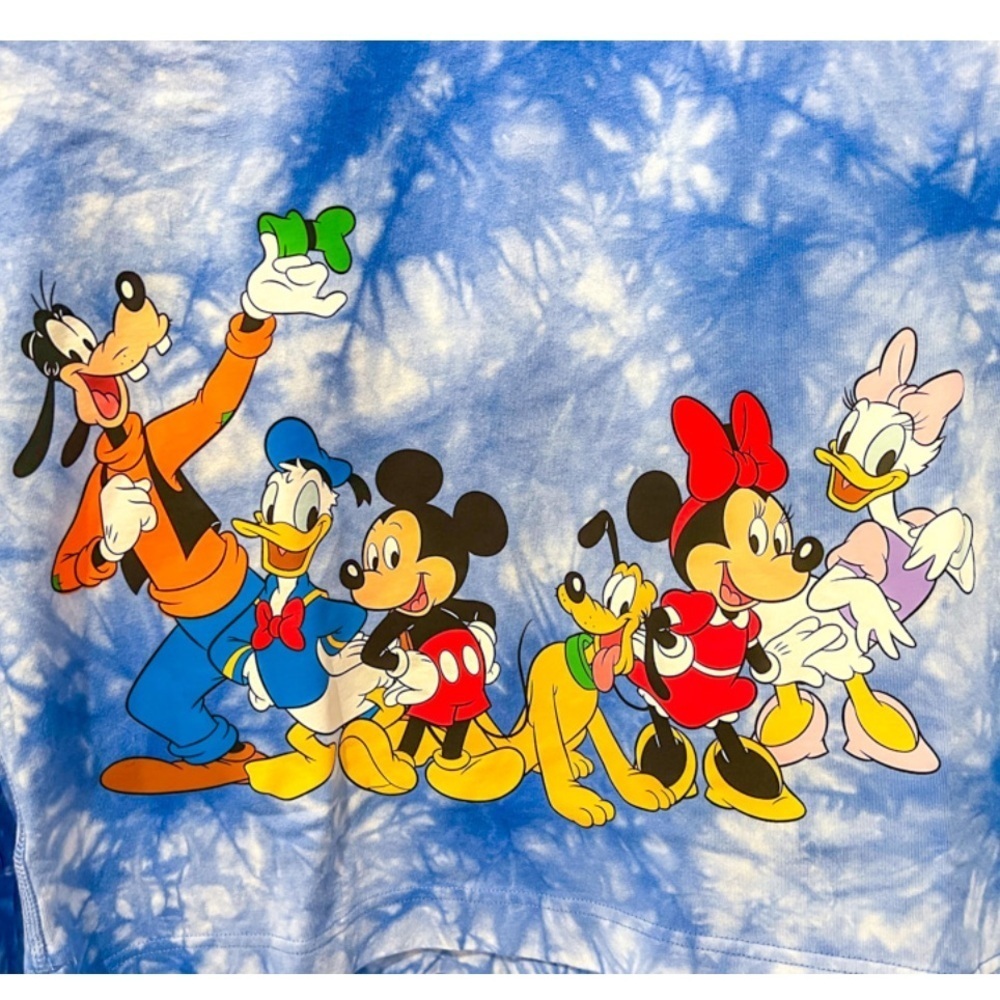 DISNEY Mickey Mouse and Friends Tie-Dye Disney Celebration Spirit Jersey/Crew - Picture 4 of 9